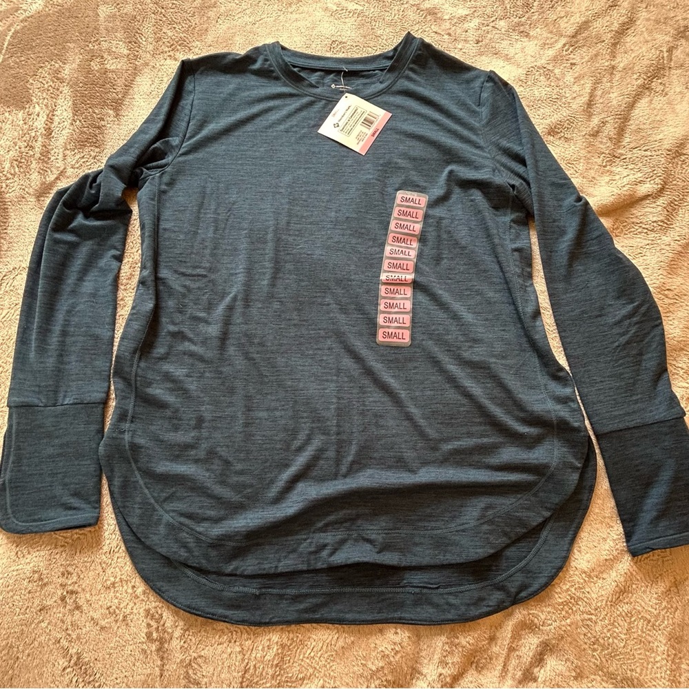 NWT Members Mark blue favorite active top Size S
